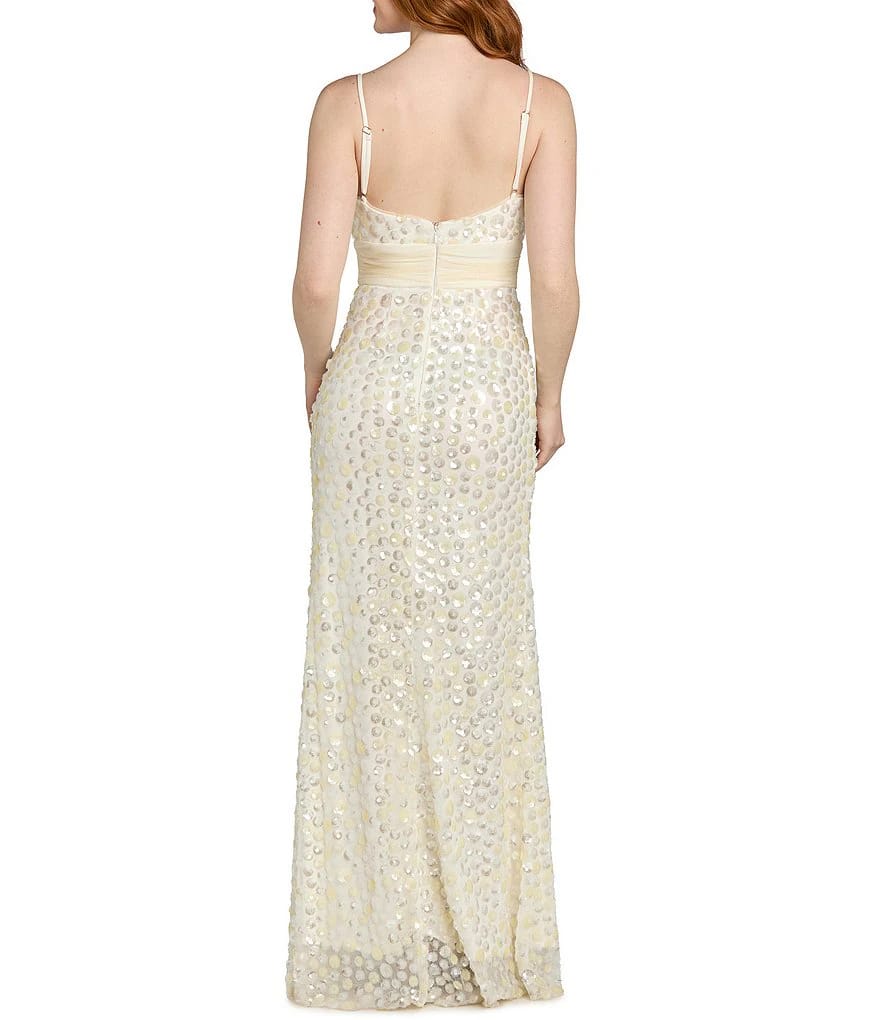 Morgan & Co Sequin Sweetheart Evening Gown