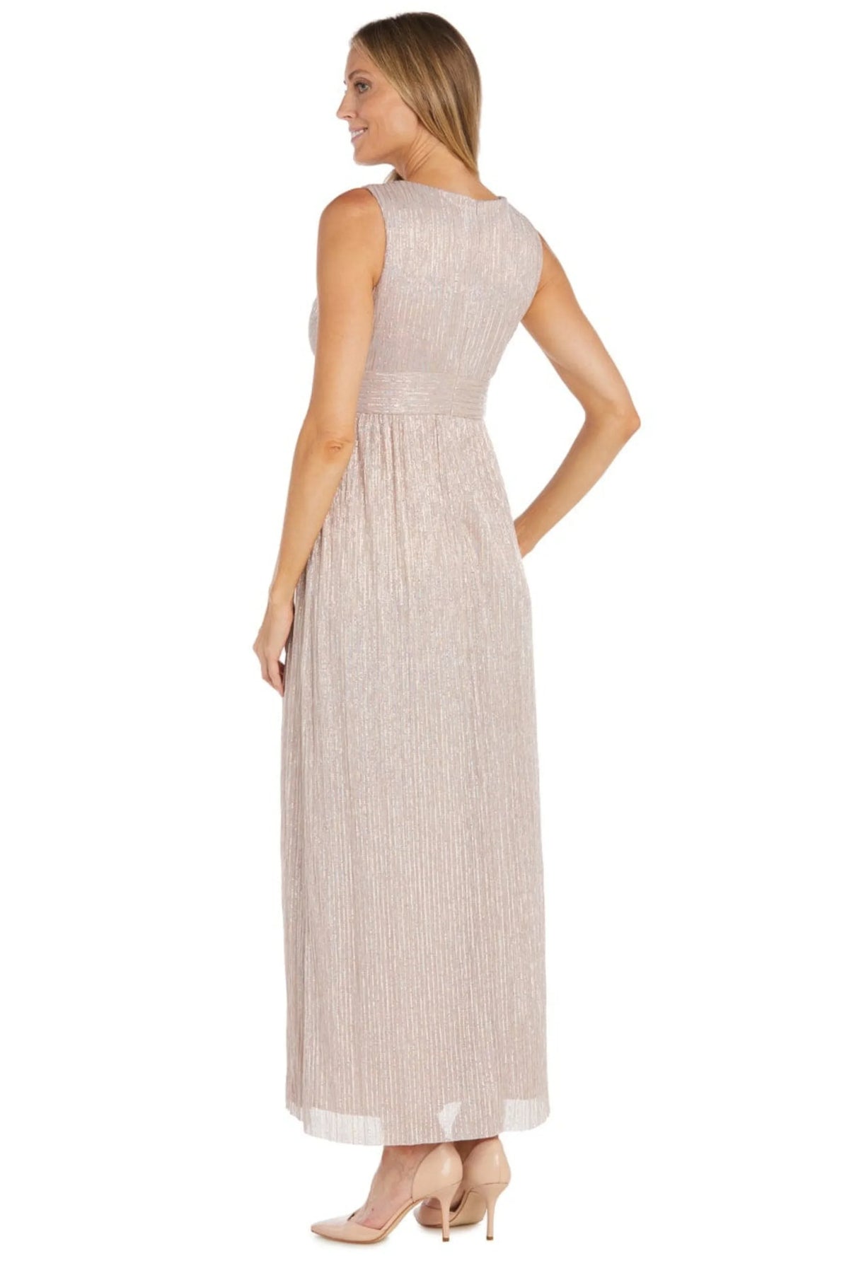 R&M Richards Metallic Shimmer Jacket Dress
