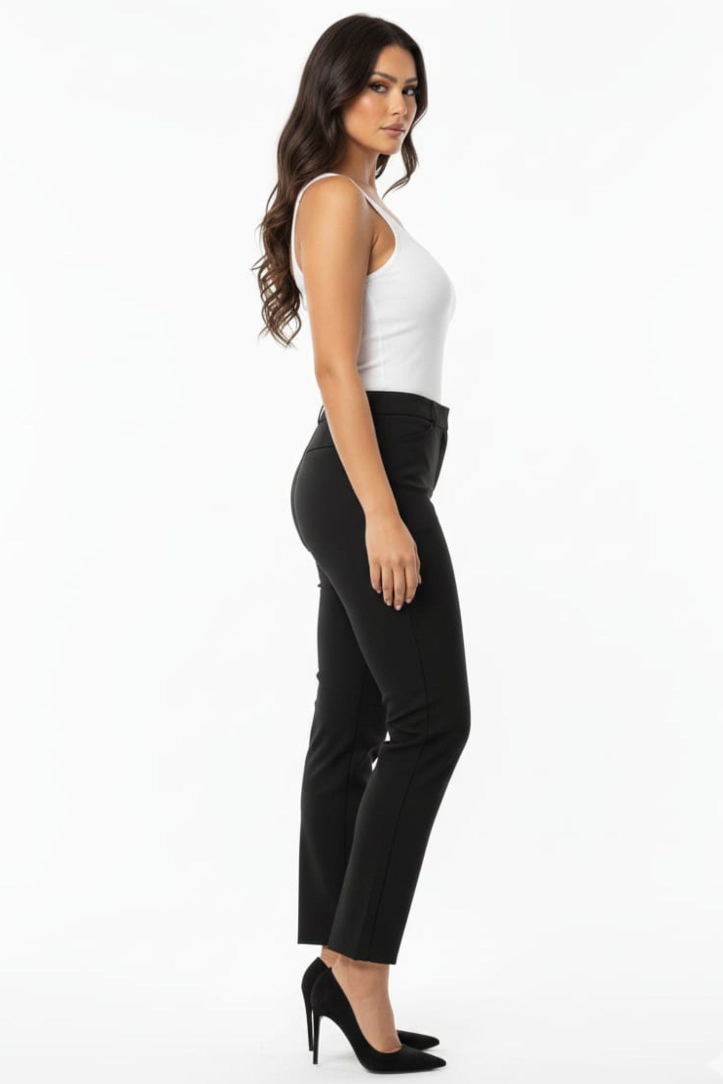 Zac & Rachel Essential Black Slim Ankle Fit Pants