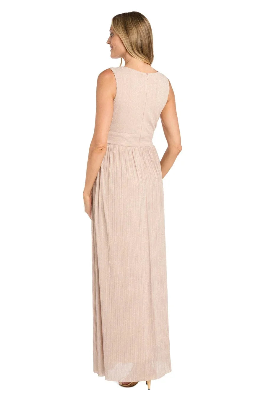 R&M Richards Shimmer Long Two-Piece Jacket Dress