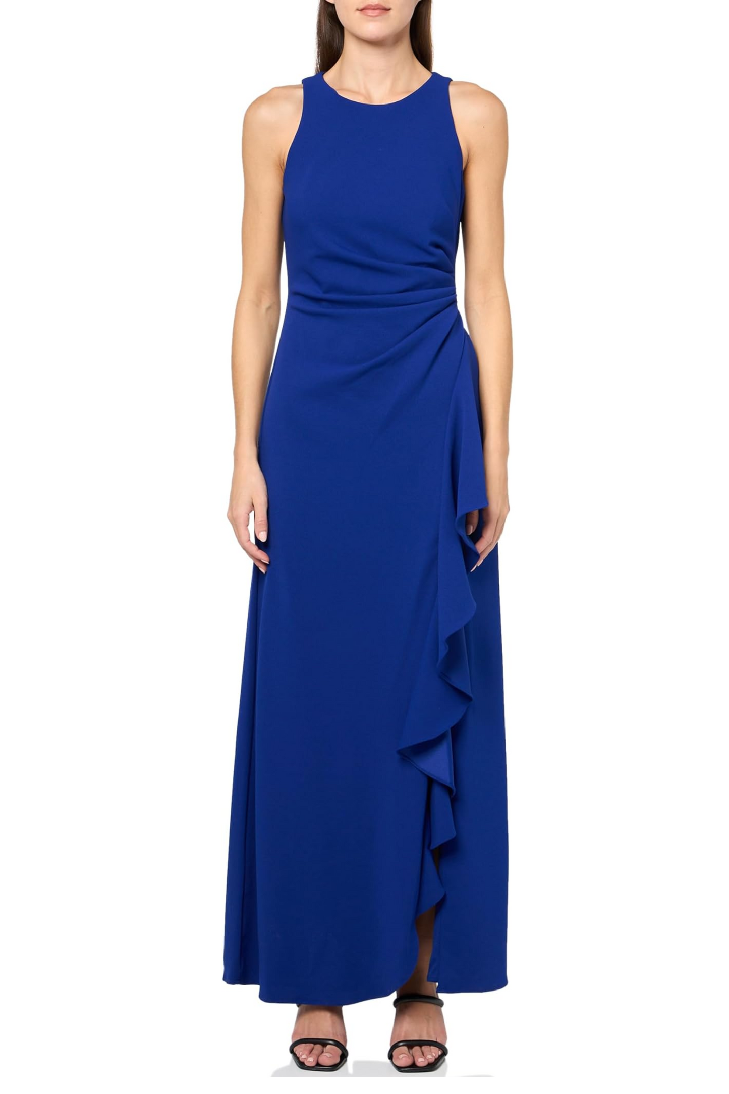 Alex Evenings Sleeveless Ruffle Skirt Formal Dress