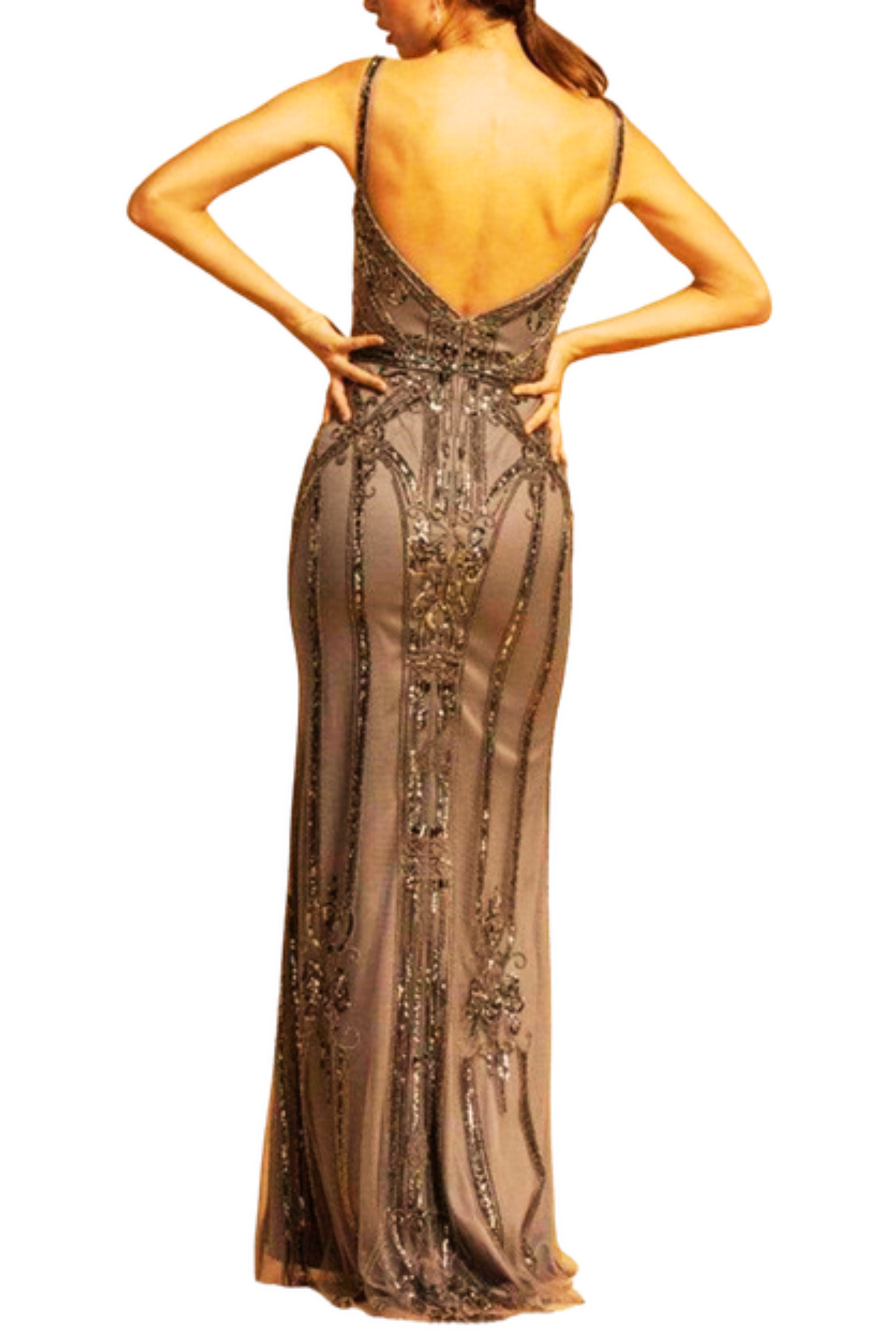 Aspeed Embellished Long Evening Dress