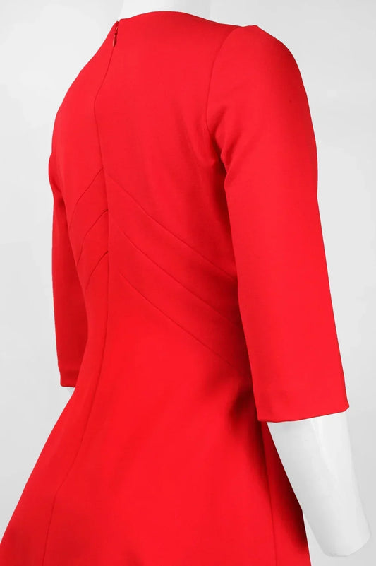 Adrianna Papell 3/4 Sleeve A-Line Dress (Petite)
