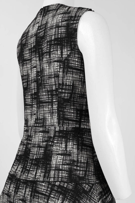 Anne Klein Sleeveless A-Line Printed Dress