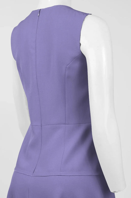 Anne Klein Sleeveless Square-Neck Crepe Dress