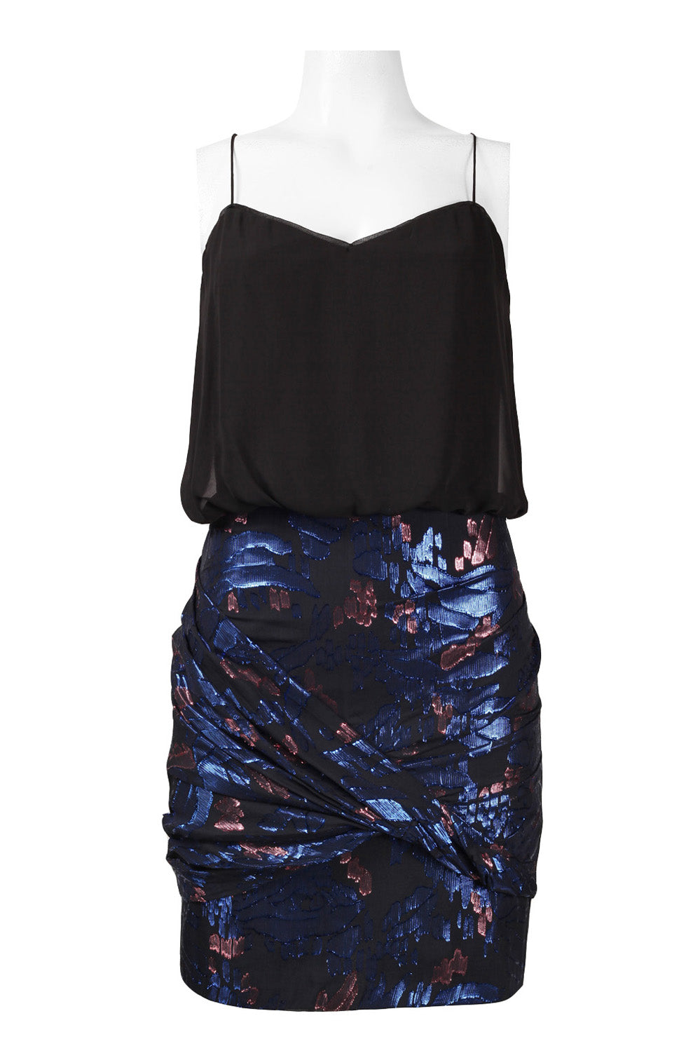 metallic blouson dress Aidan by Aidan Mattox Blouson Metallic Dress – New Yorker's Apparel