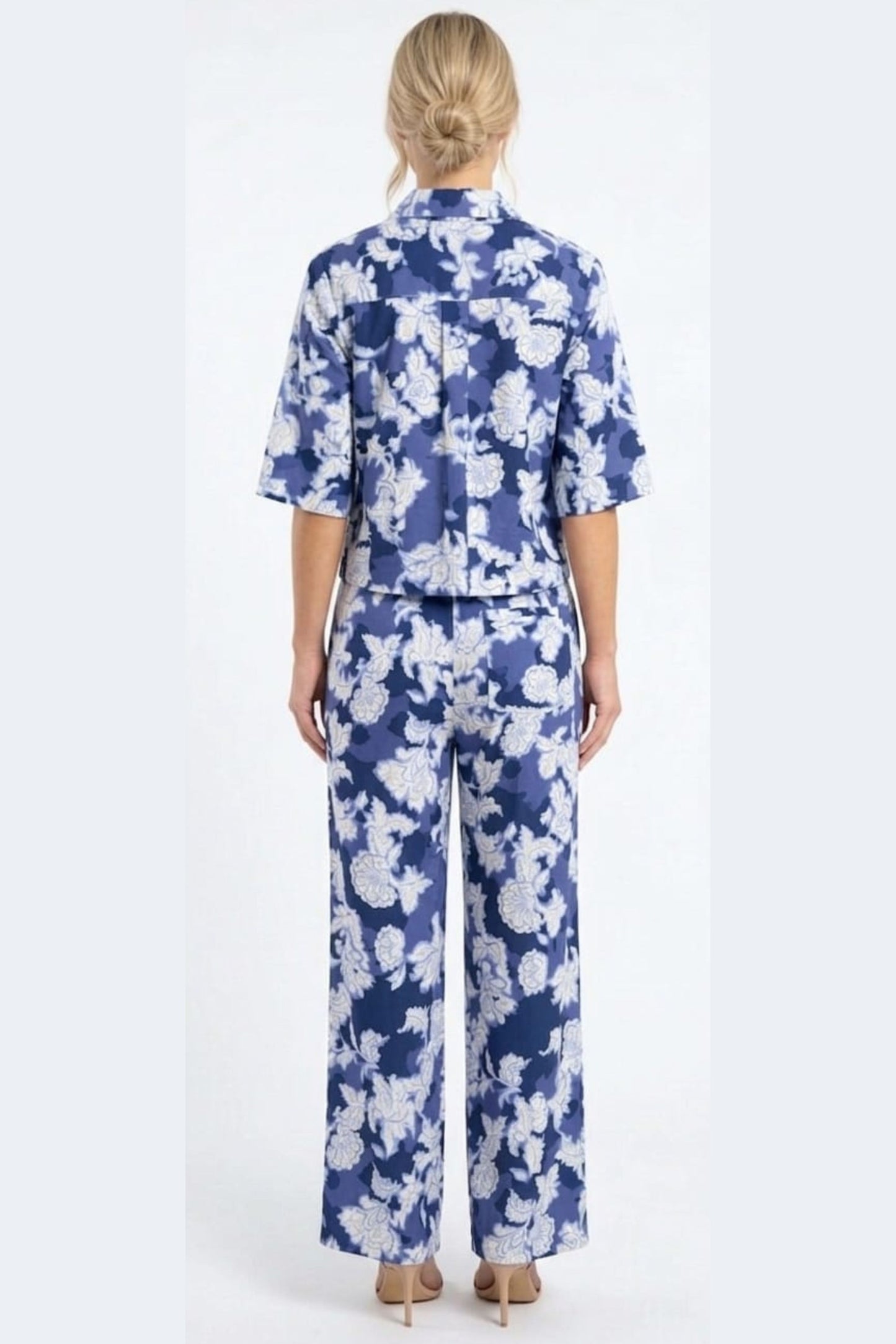 BATIA Astra Aura Cobalt Floral Two-Piece Pant Set