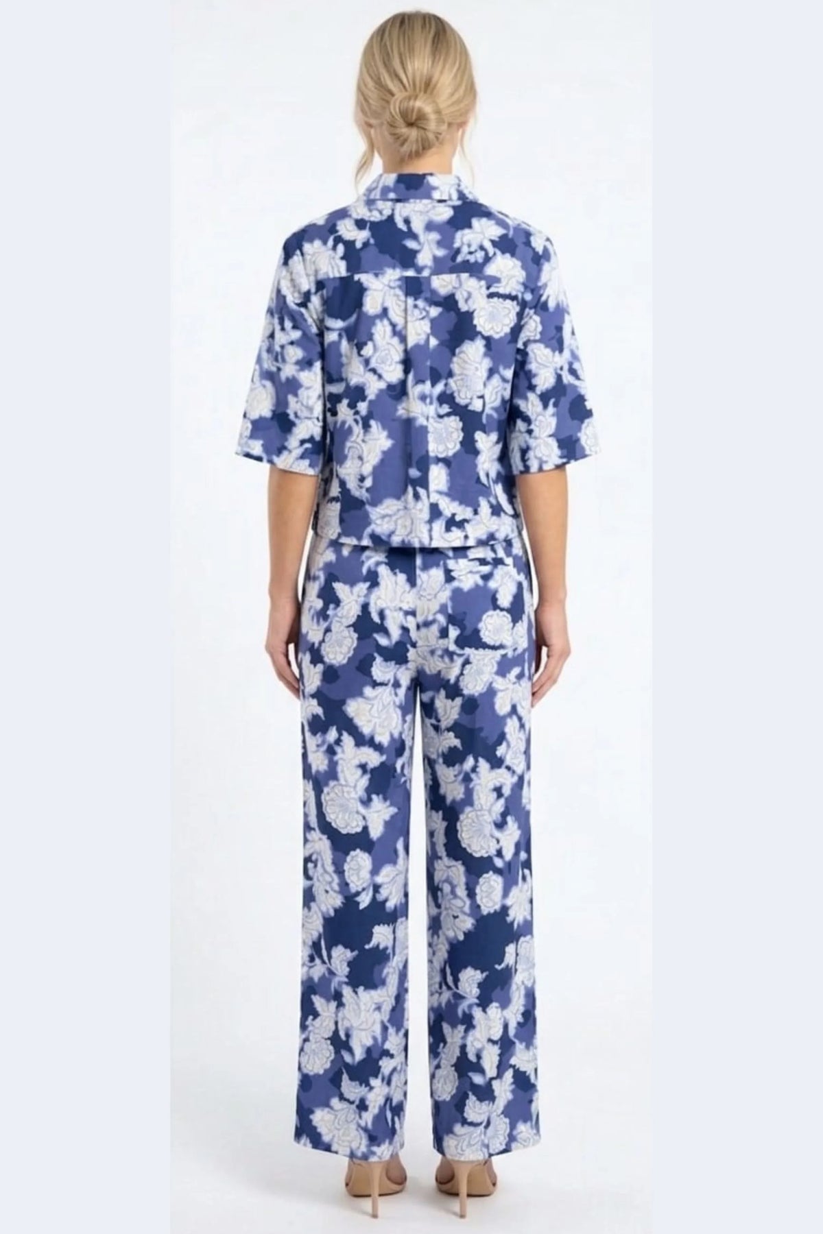 BATIA Astra Aura Cobalt Floral Two-Piece Pant Set