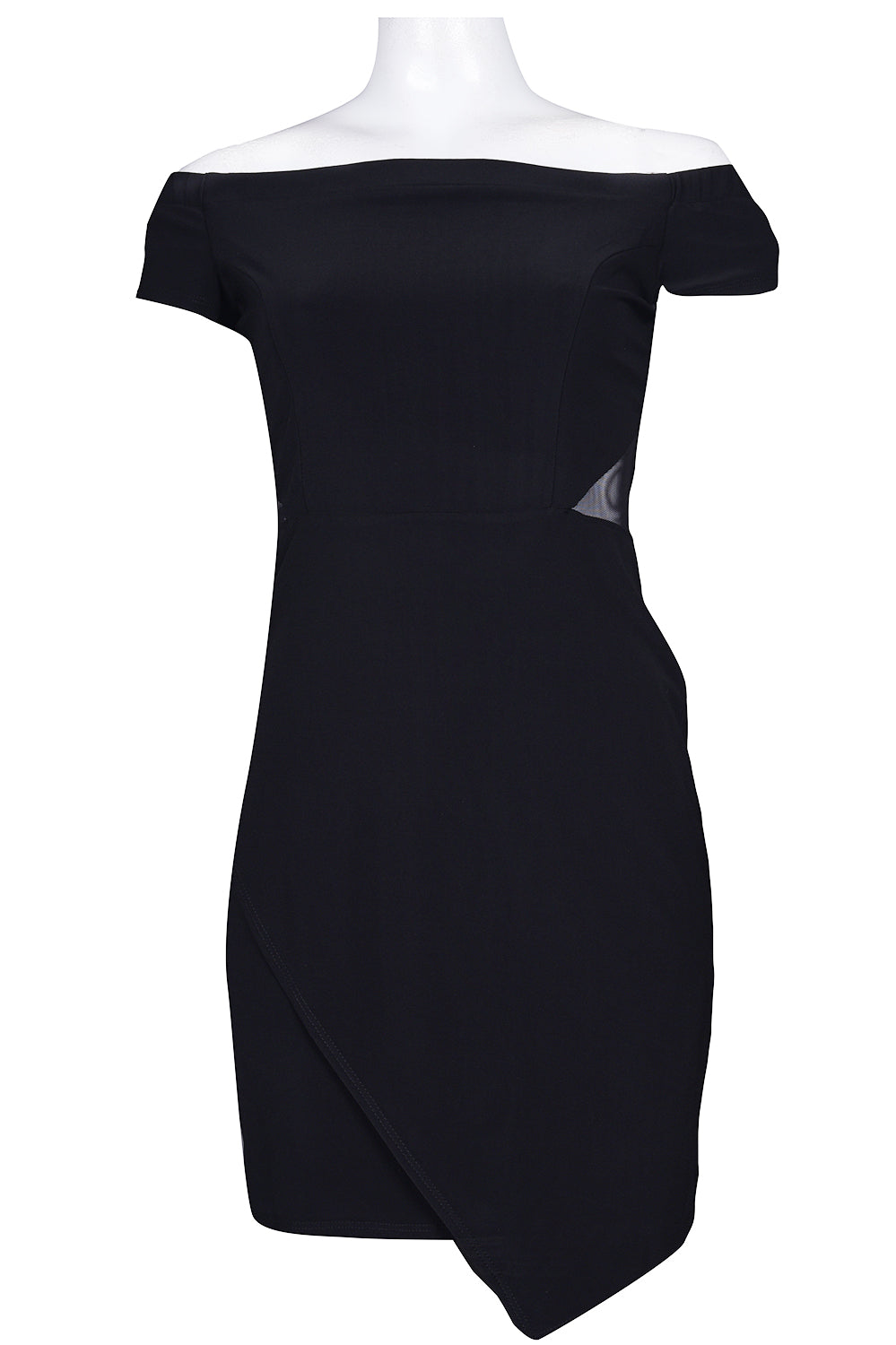 off the shoulder tiered ruffle dress Black Off-The-Shoulder Frill-Layered Gown Customized / Black