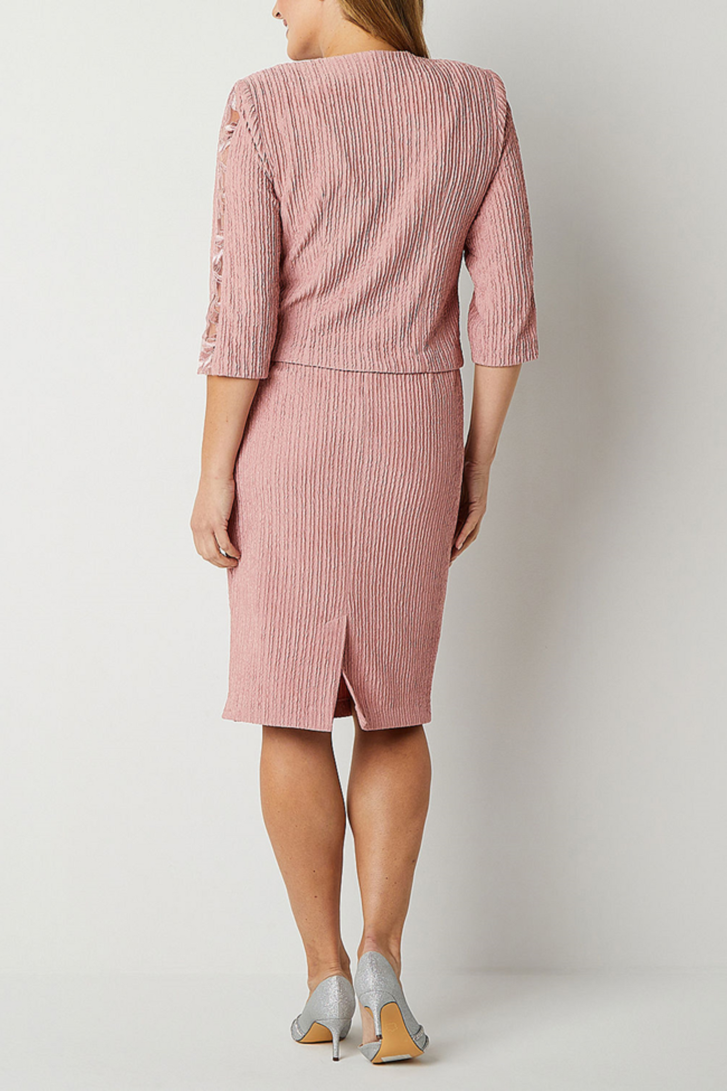 Brianna Milay Embroidered Sequin Jacket Dress