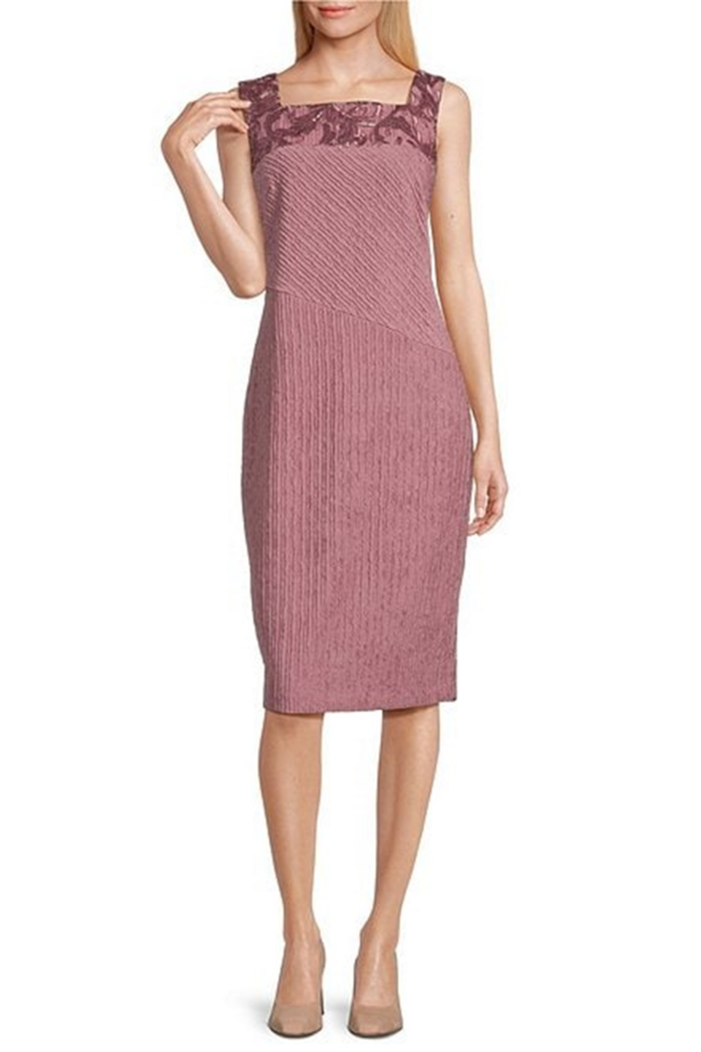 Brianna Milay Embroidered Sequin Jacket Dress Set