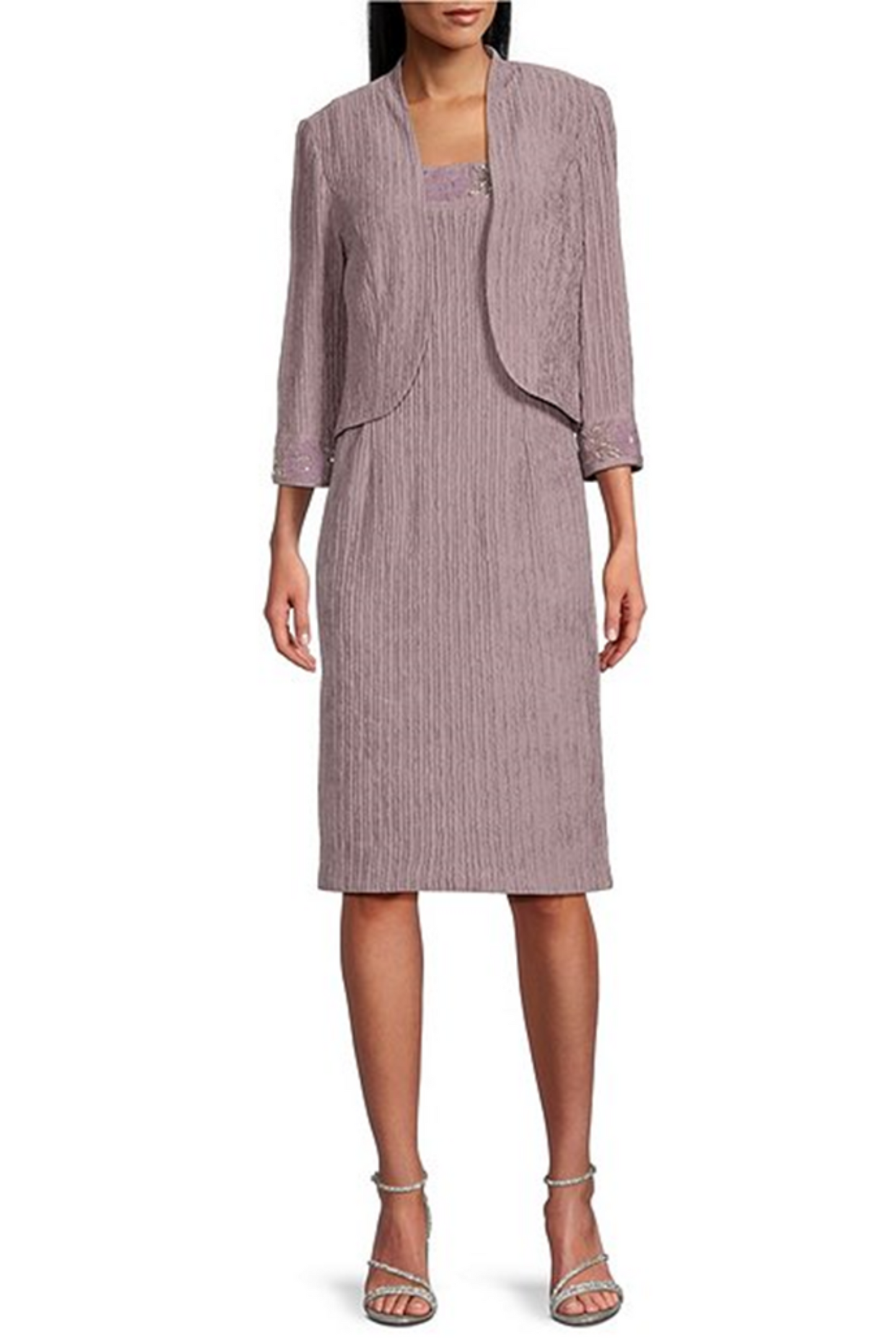 Brianna Milay Embellished & Floral Jacket Dress