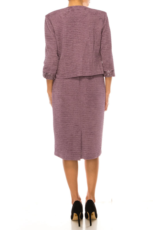 Brianna Milay 3/4 Sleeve 2-Piece Jacket Dress