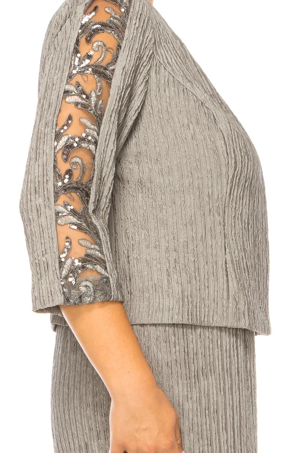 Brianna Milay 2-Pc Sequined Detail Jacket Dress