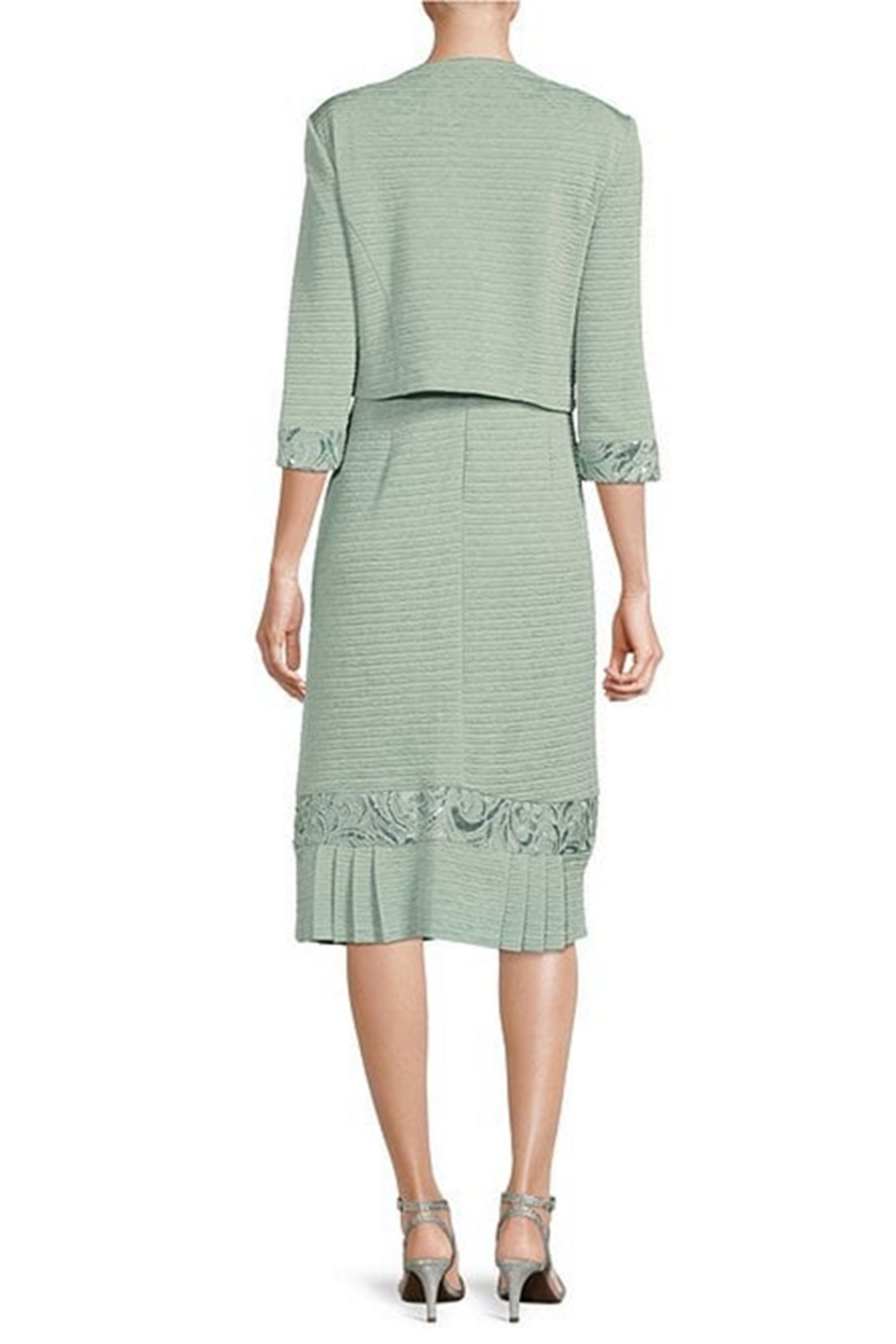 Brianna Milay Embroidered Sequin 2-Pc Jacket Dress