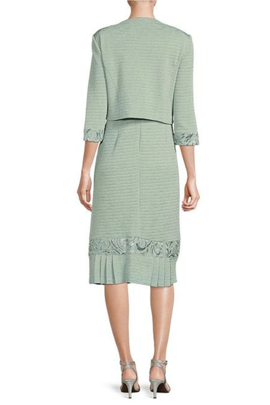 Brianna Milay Embroidered Sequin 2-Pc Jacket Dress