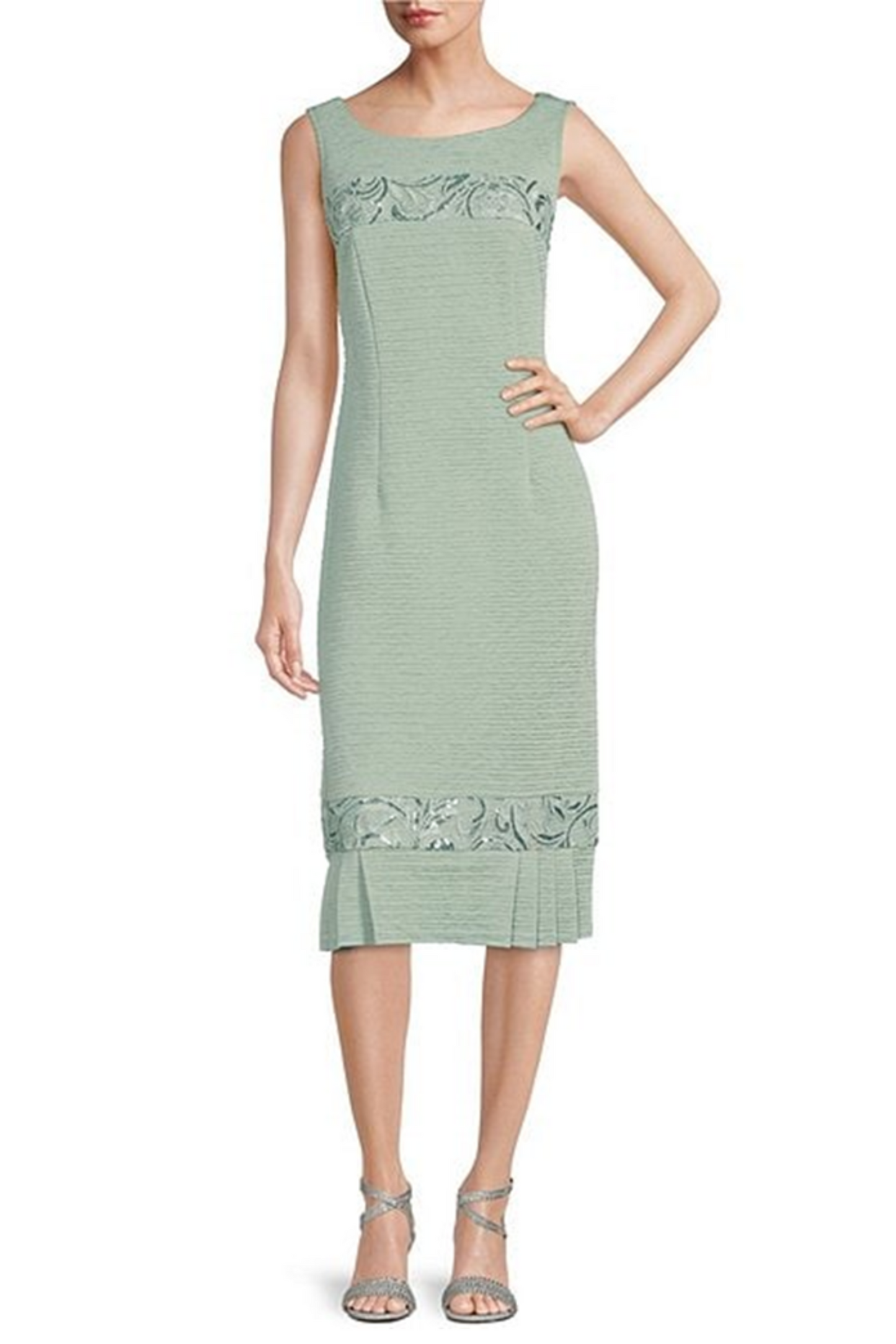 Brianna Milay Embroidered Sequin 2-Pc Jacket Dress