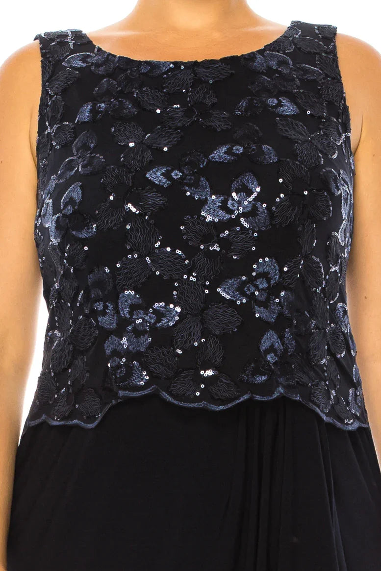 Brianna Milay 2-Pc Sequin Embroidered Jacket Dress