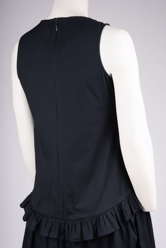 Clover & Sloane Sleeveless Knee Length Ruffle Detail Dress