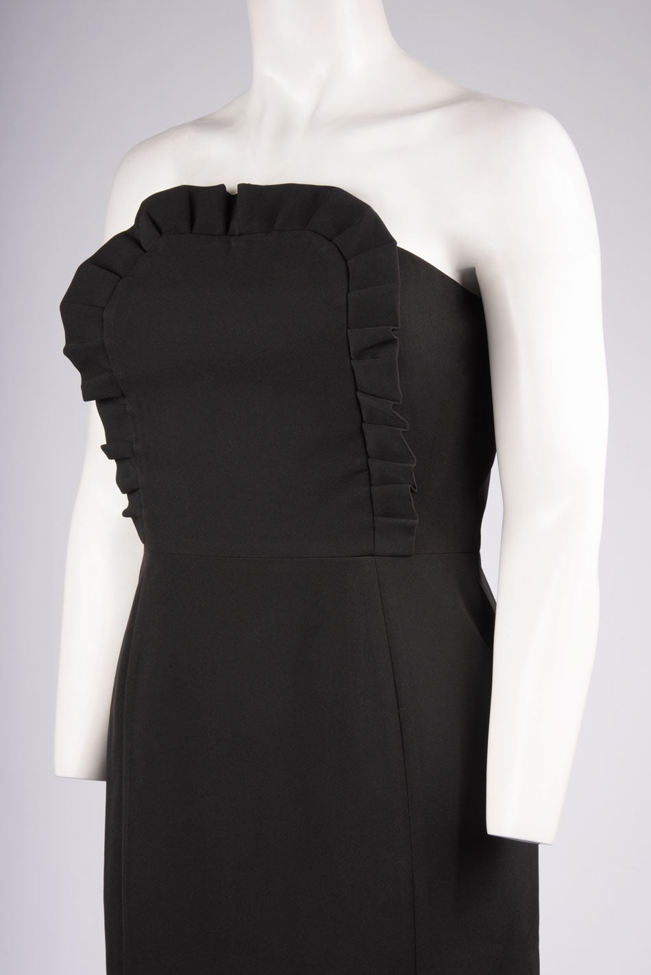 Clover & Sloane Strapless Ruffle Neckline Dress