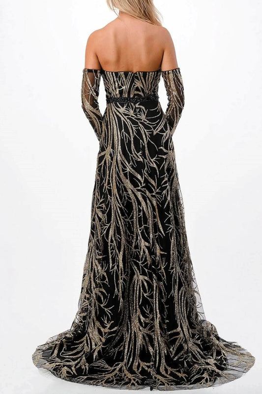 Corinna Corrina Embellished Long Evening Dress