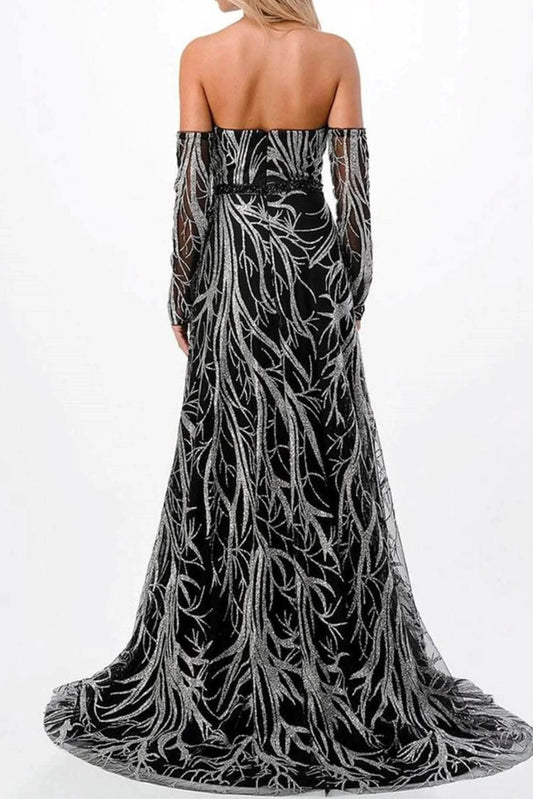 Corinna Corrina Embellished Long Evening Dress