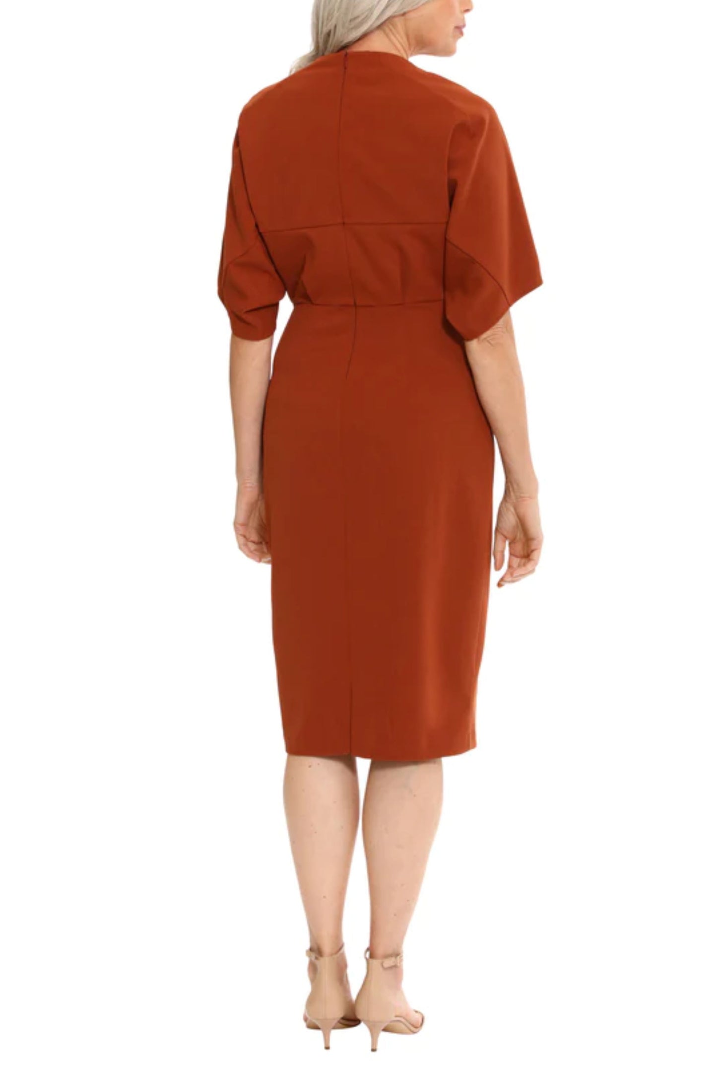 London Times Short Dolman Sleeve Sheath Dress