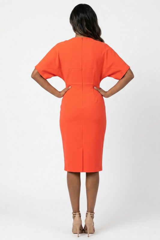 Clover and Sloane Short Dolman Sleeve Sheath Dress