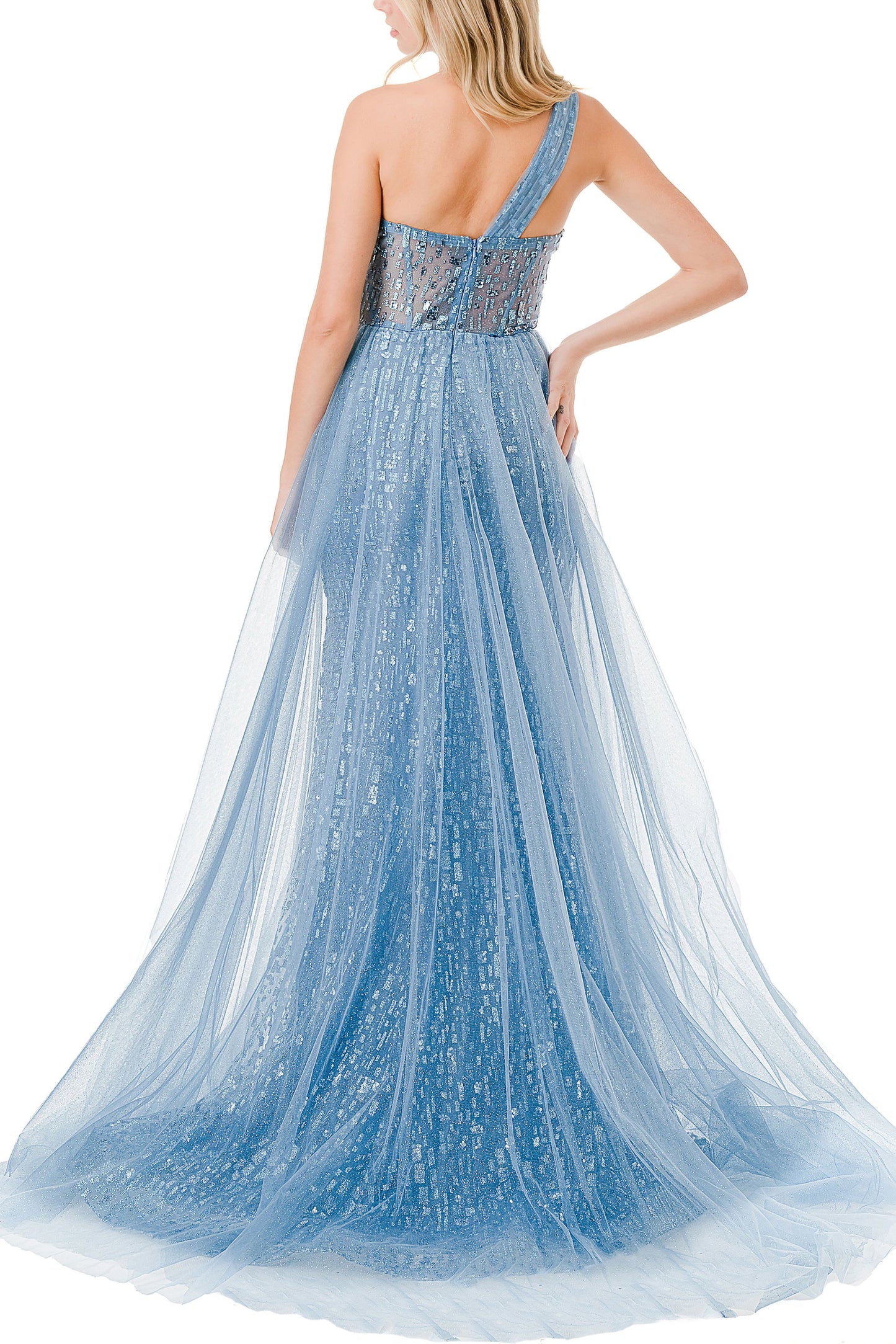 Coya Collection Embellished One Shoulder Dress