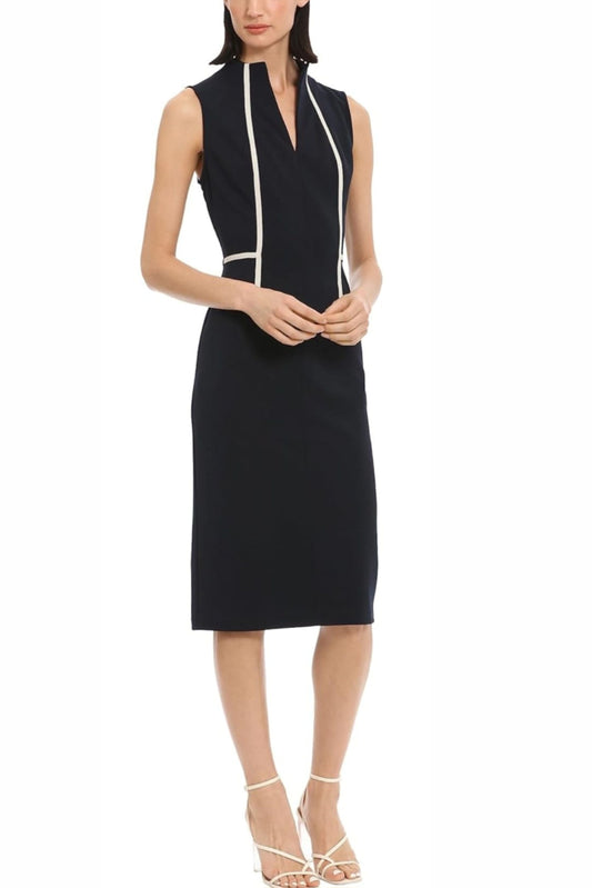 Donna Morgan Twilight Navy Sleeveless Sheath Dress
