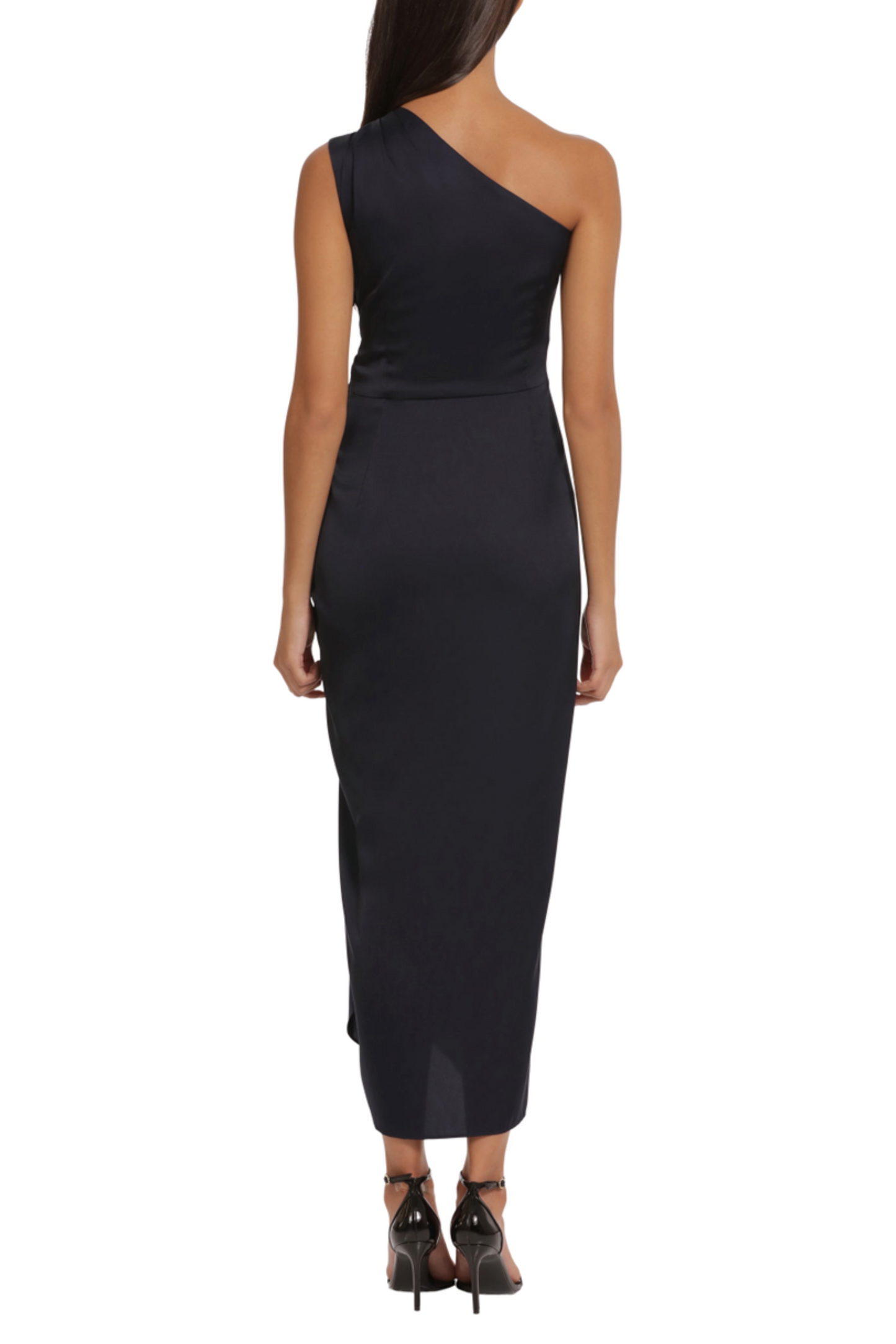 Donna Morgan One Shoulder Tie-Waist Evening Dress