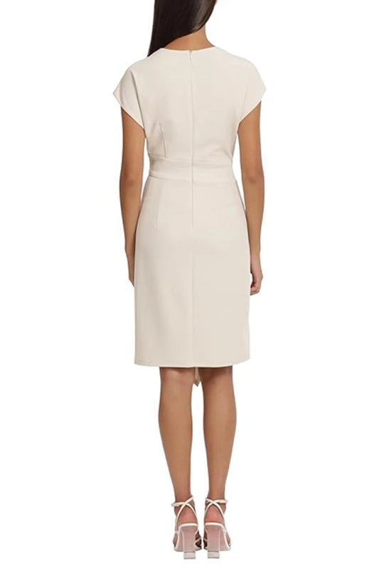 Donna Morgan Cap Sleeve Asymmetrical Sheath Dress