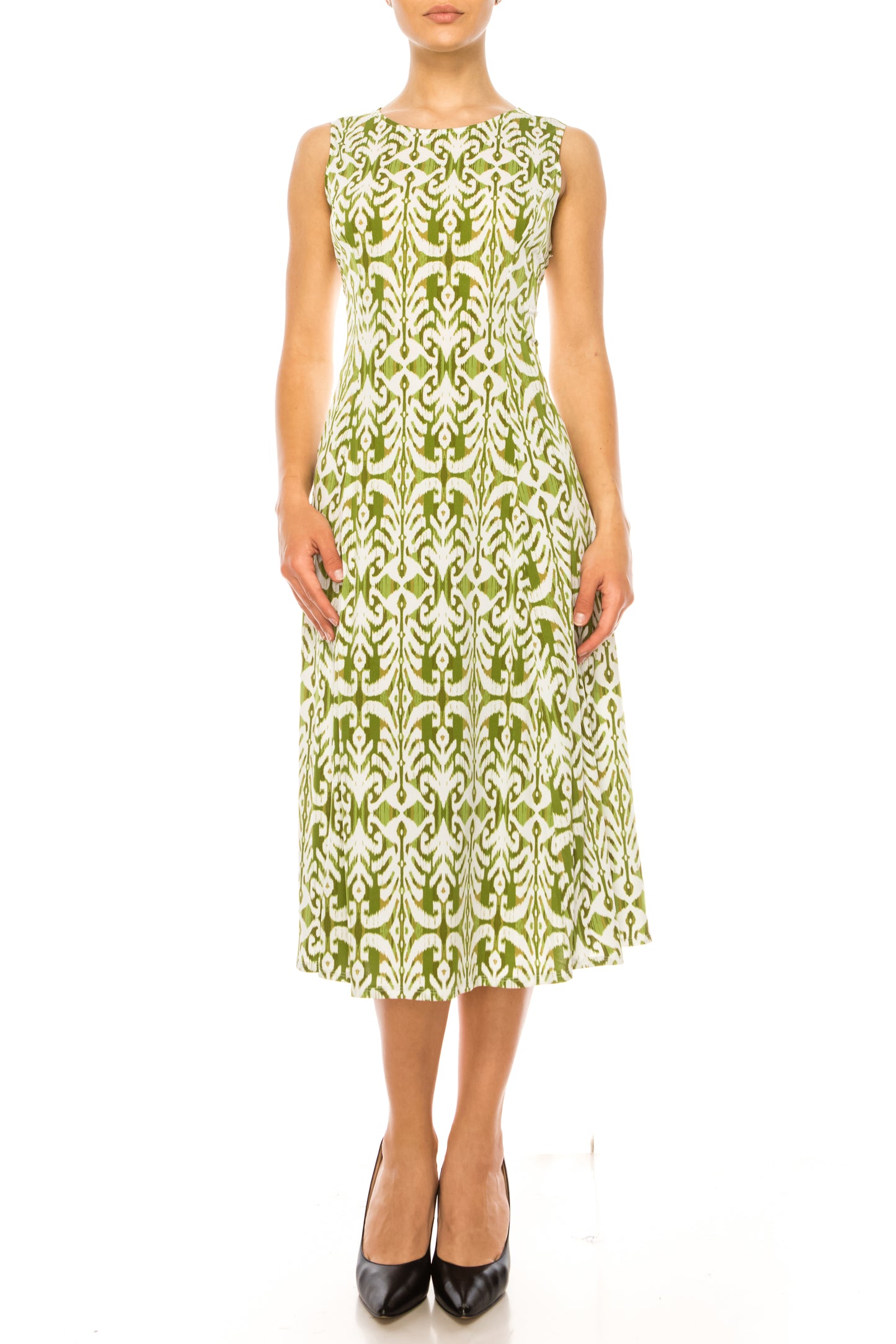 Danny & Nicole Abstract Print Pleated Jacket Dress