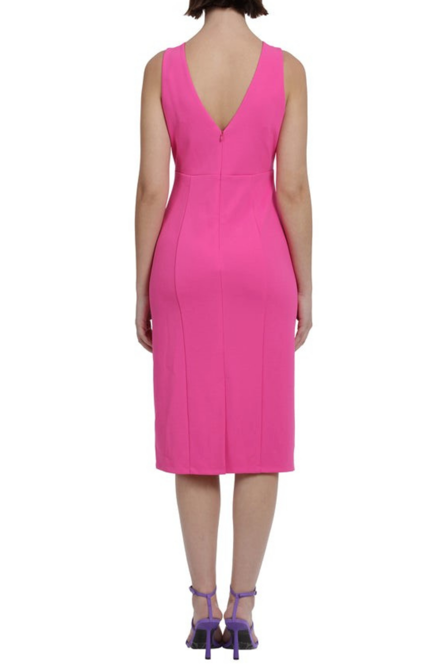 Donna Morgan Sleeveless V-Neck Sheath Dress