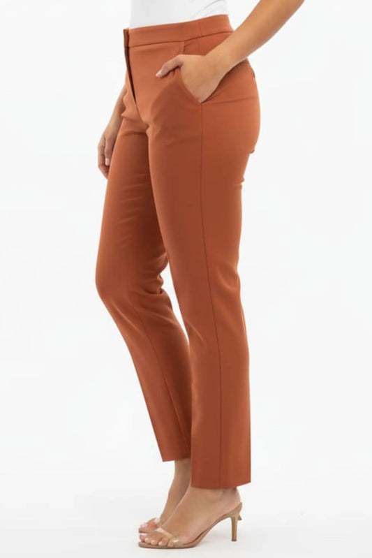 Zac & Rachel Front Faux-Pocket Twill Slim Pants