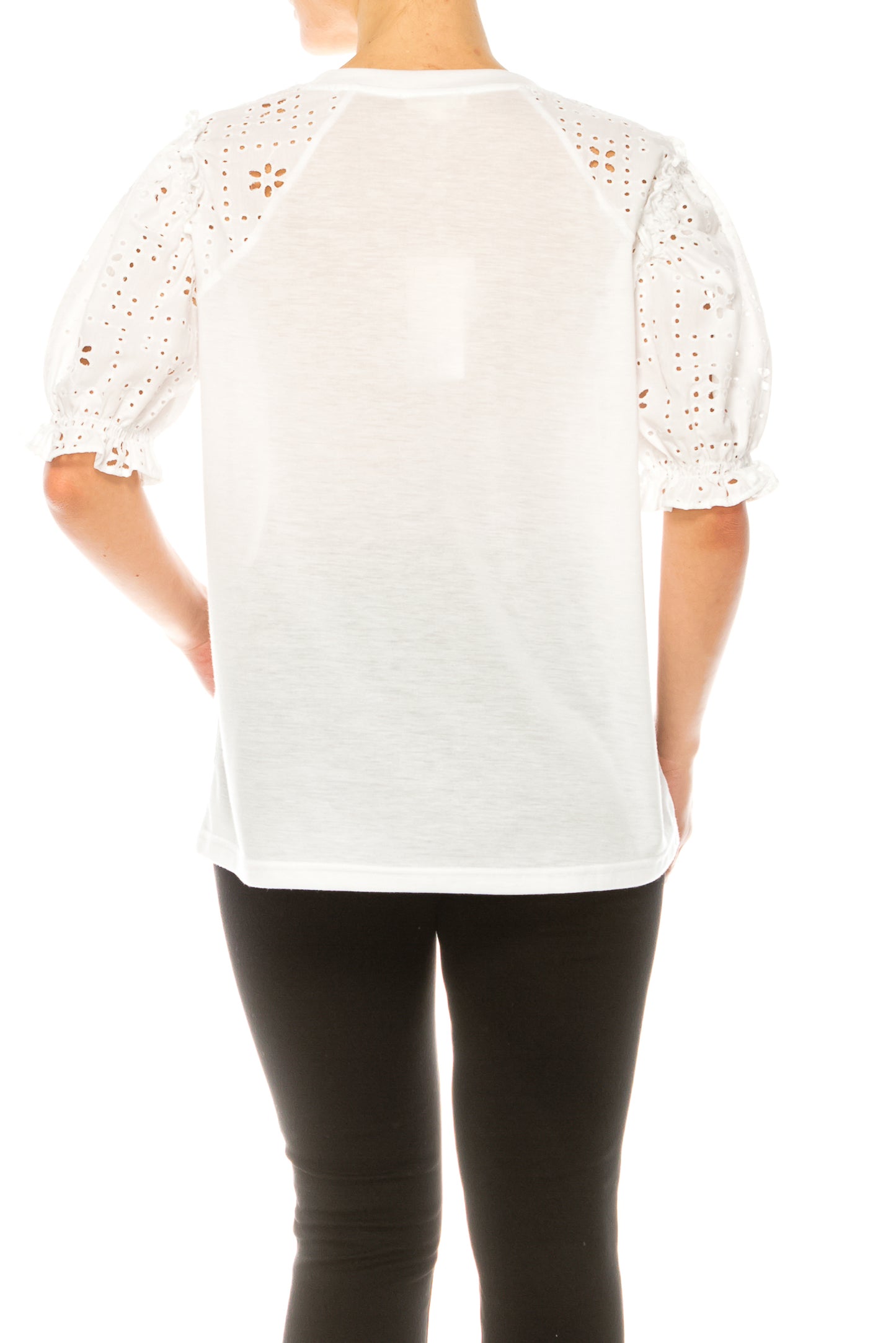 Grand & Greene Eyelet Sleeve Raglan T-Shirt