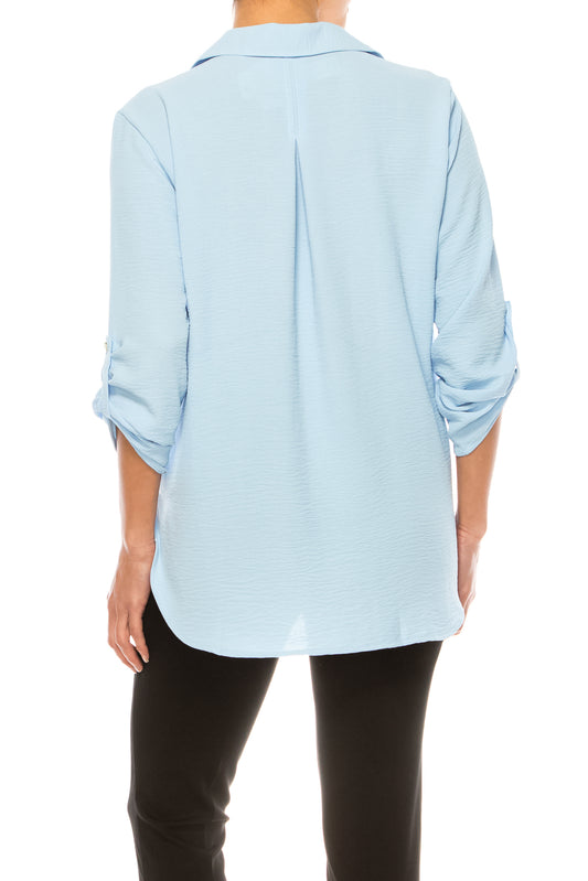 Grand & Greene Adjustable Sleeve Button Down Shirt