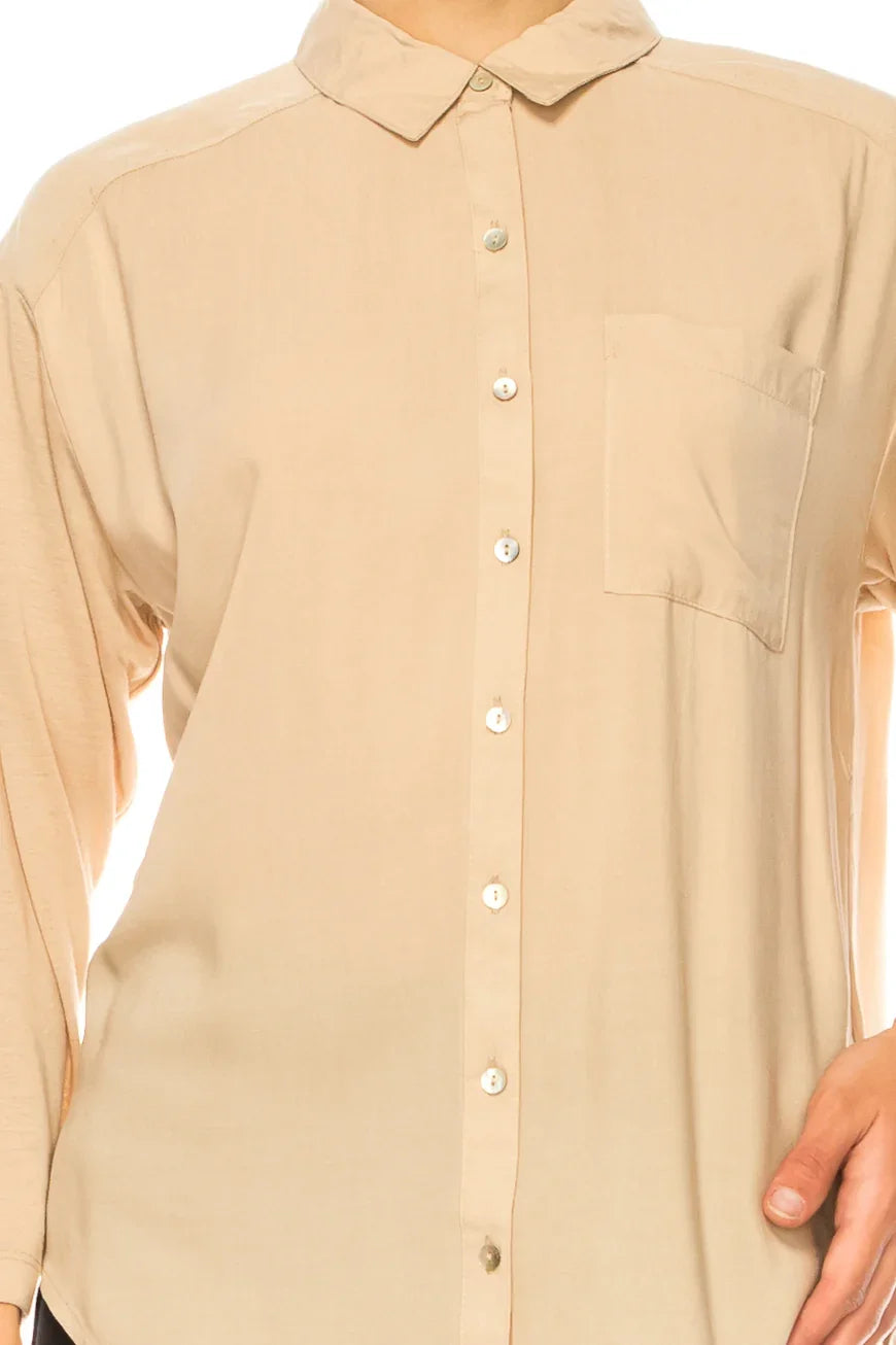 Grand & Greene Double-Fabric Long Sleeve Shirt
