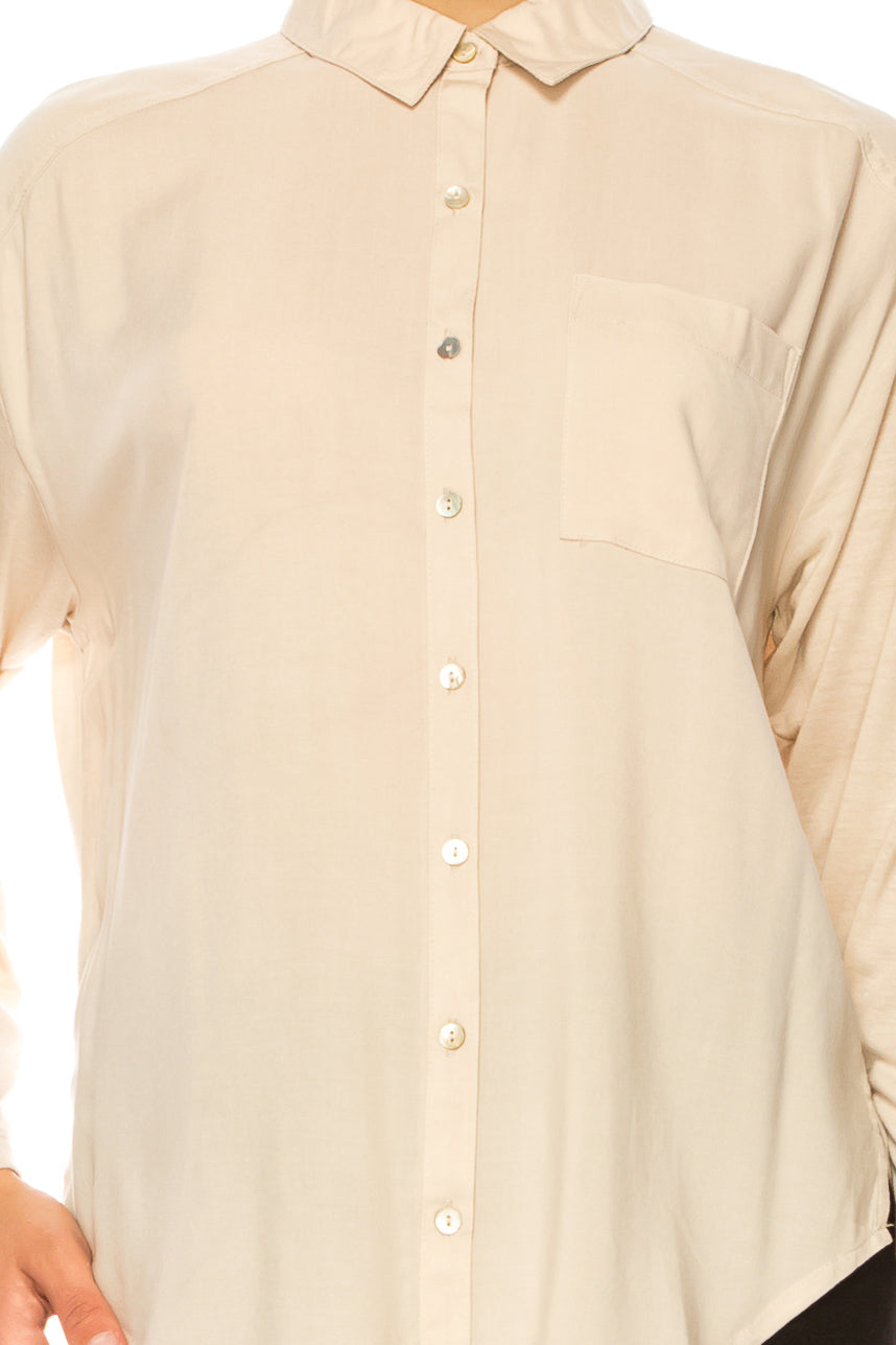 Grand & Greene Double-Fabric Long Sleeve Shirt