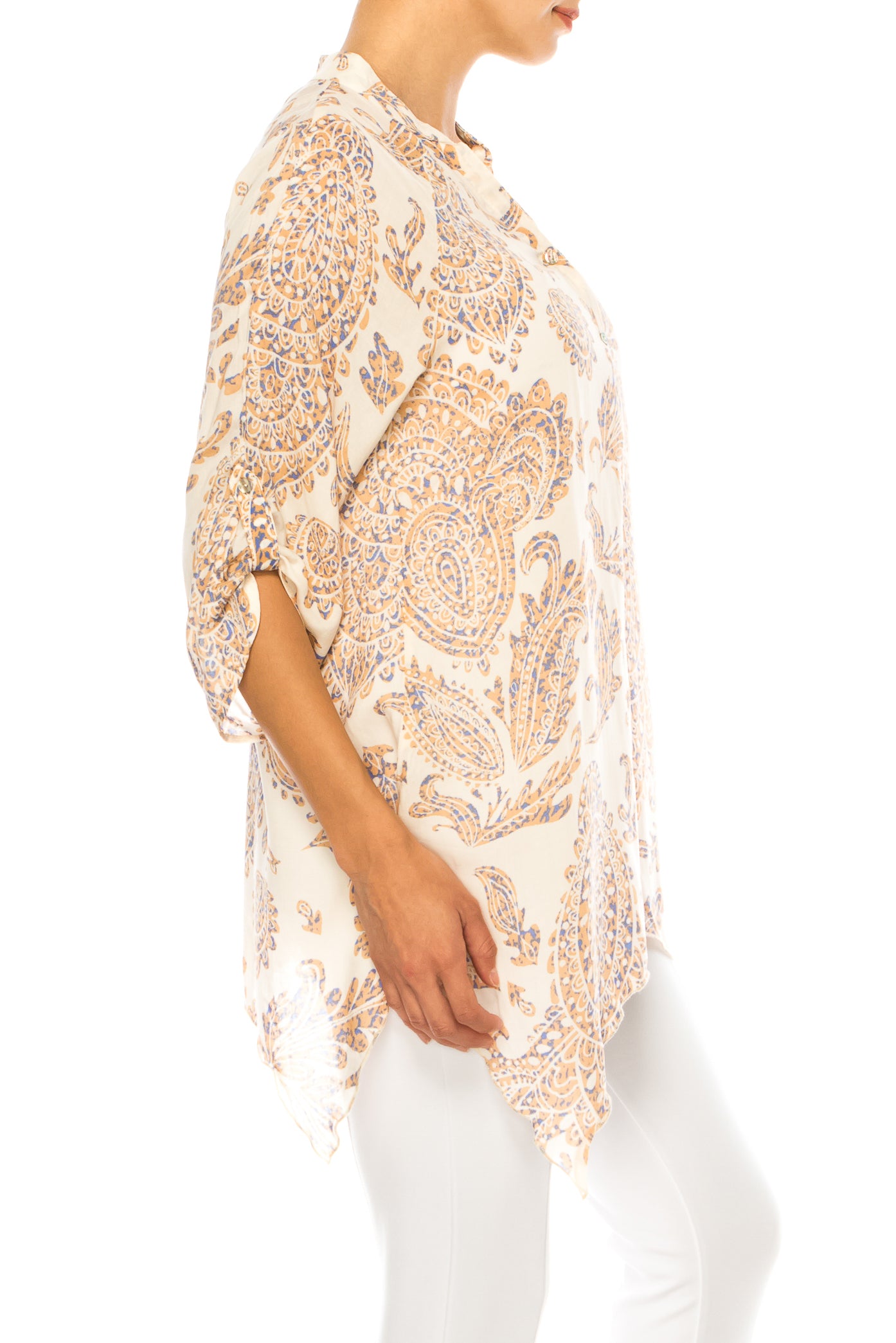Grand & Greene Paisley Print Button Down Shirt