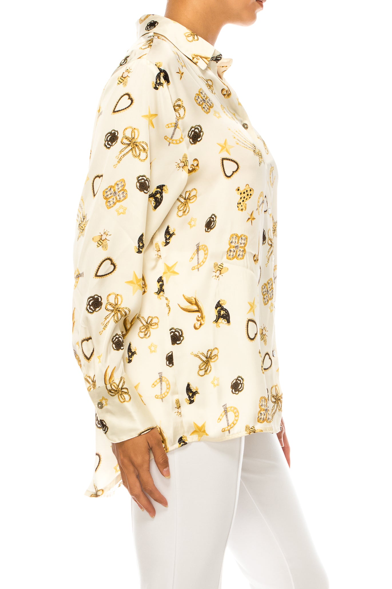 Hester & Orchard Long Sleeve Western Print Shirt