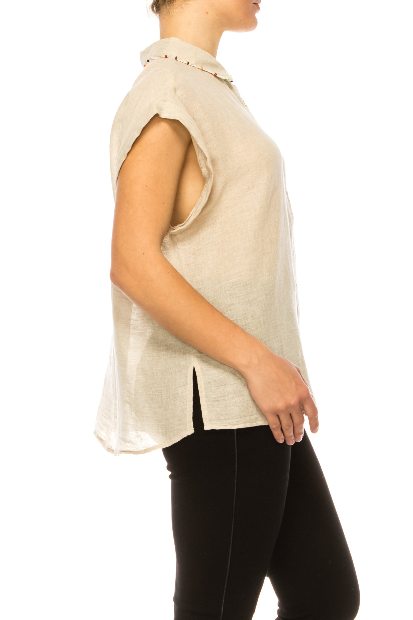 Hester & Orchard Dolman Style Button Down Shirt