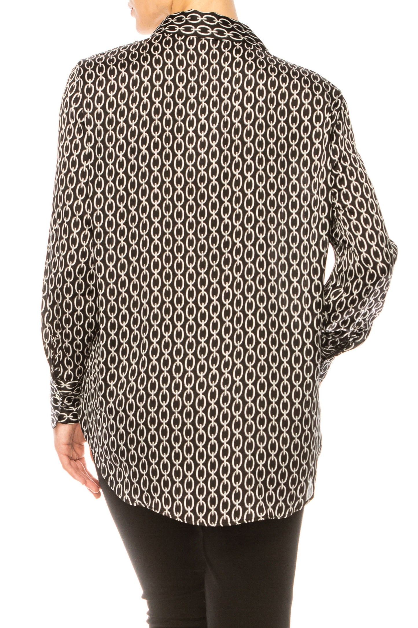 Hester & Orchard Long Sleeve Chain Print Shirt