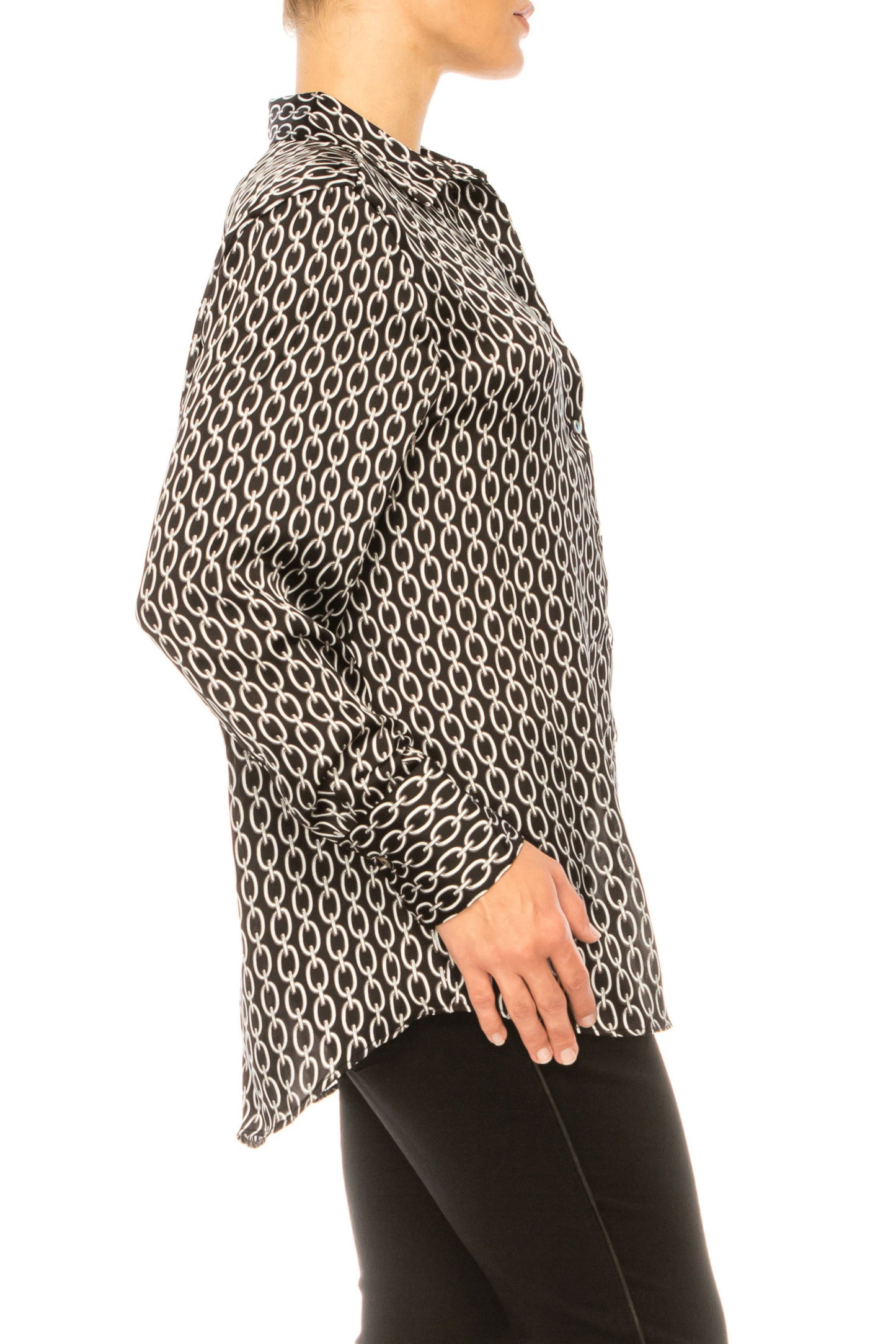 Hester & Orchard Long Sleeve Chain Print Shirt