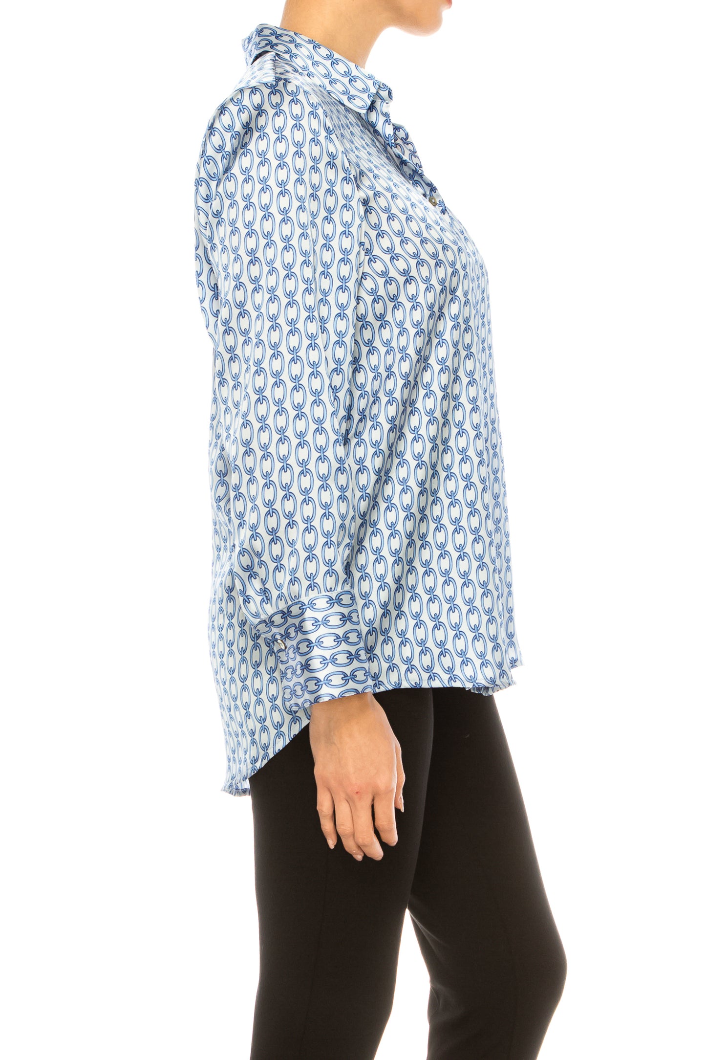 Hester & Orchard Long Sleeve Chain Print Shirt