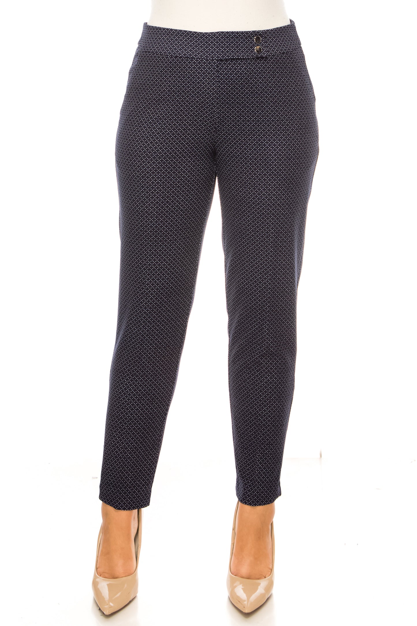 Hope & Harlow Printed Pull-On Straight Leg Pants
