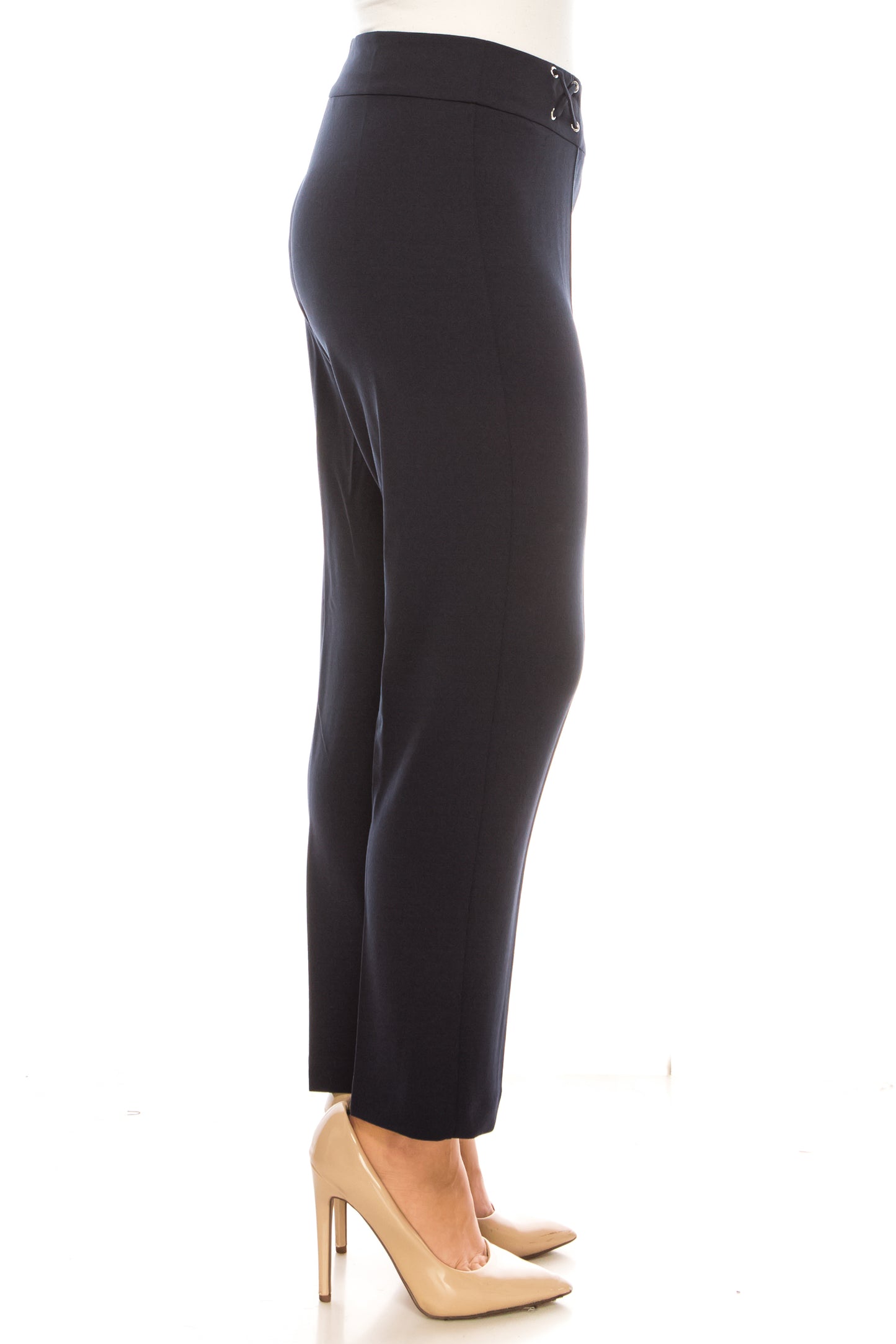 Hope & Harlow Straight Leg Criss-Cross Waist Pants