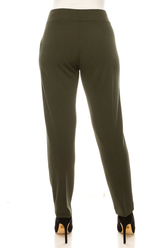 Hope & Harlow Straight Leg Criss-Cross Waist Pants