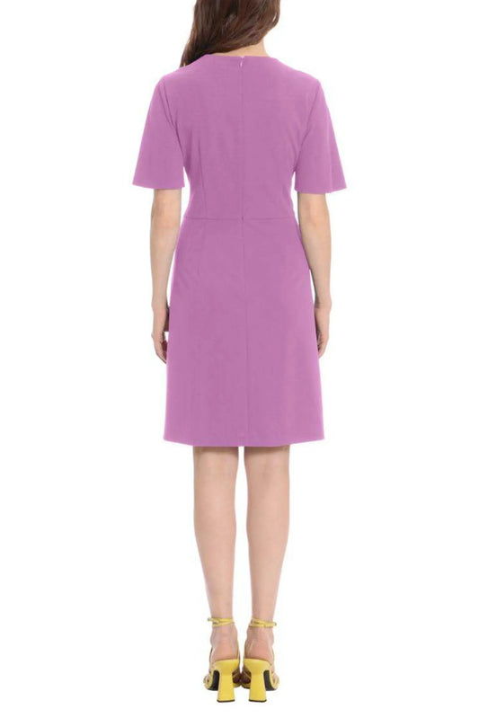 Ivy + Blue Short Flutter Sleeve A-Line Dress