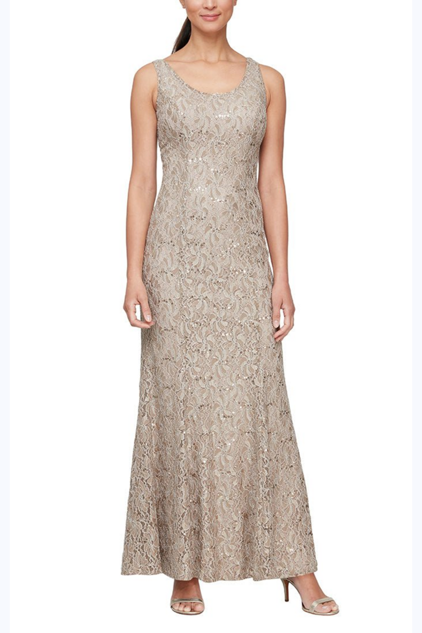 Jeanne Alexander Long Lace Jacket Dress PLUS SIZE